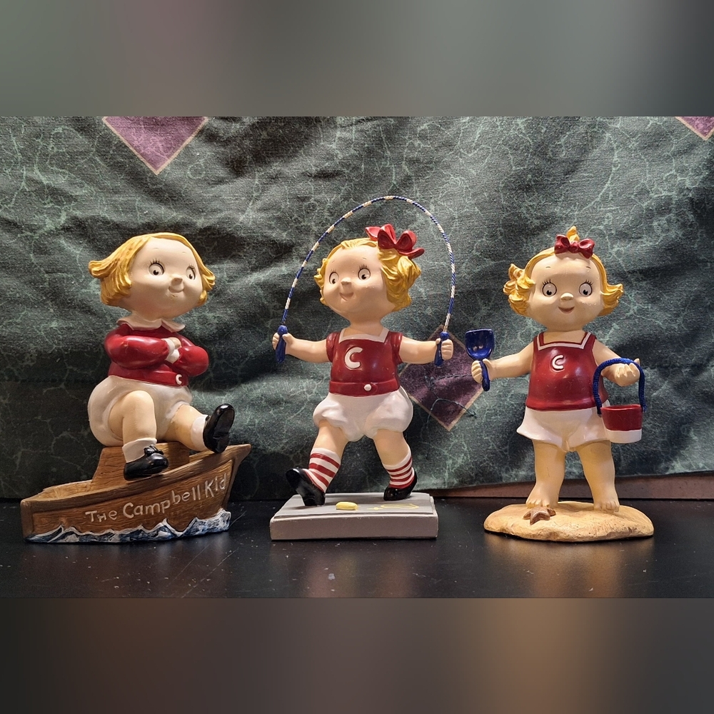 Campbell Soup Kids Figurine Set - Red and White